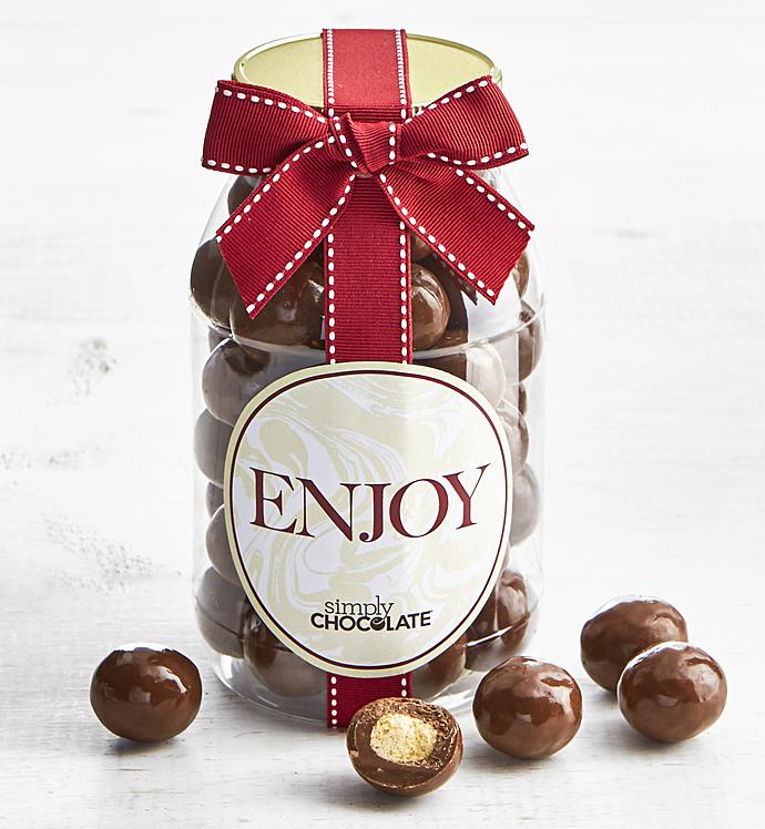 Simply Chocolate® Enjoy! Malted Milk Balls Jar